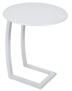 Bílý kovový odkládací stolek Fermob Alizé Ø 48 cm