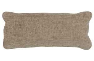 Hoorns Béžovo hnědý látkový polštář Bearny 30 x 70 cm
