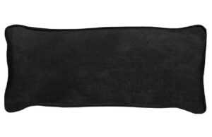 Hoorns Černý látkový polštář Bearny 30 x 70 cm