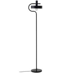 Černá kovová stojací lampa Somcasa Acebo 160 cm