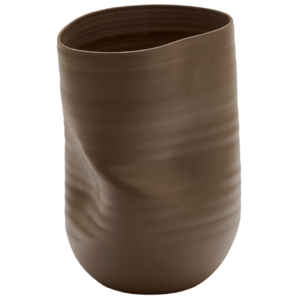Hnědá keramická váza Kave Home Macarelleta 32 cm