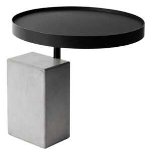 Šedý betonový odkládací stolek Lyon Béton Twist 61 cm