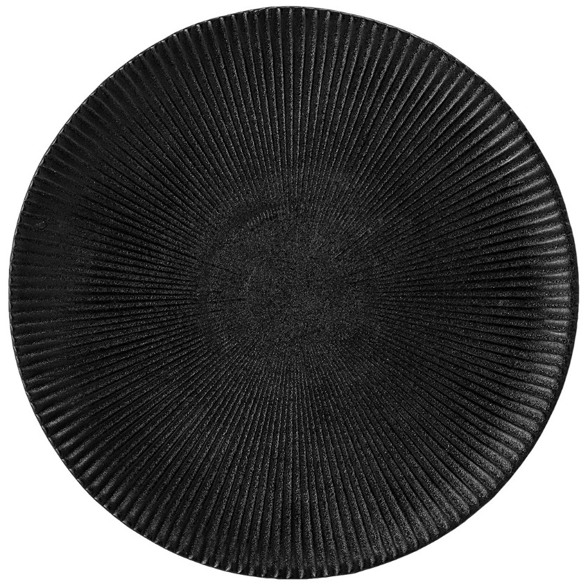 Černý kameninový talíř Bloomingville Neri 23 cm