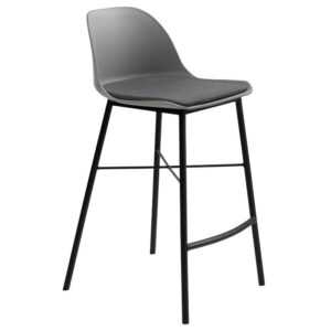 Šedá plastová barová židle Unique Furniture Whistler 68 cm
