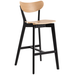 Scandi Dubová barová židle Novby 77 cm