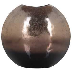 Hnědá kovová váza Richmond Fien 33 cm