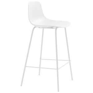 Bílá plastová barová židle Unique Furniture Whitby 67