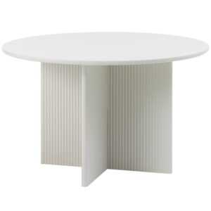 Šedý lakovaný jídelní stůl Unique Furniture Palma 110 cm