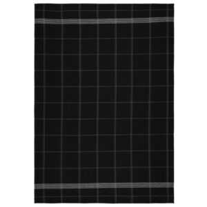 Södahl Černá bavlněná utěrka Minimal 50 x 70 cm