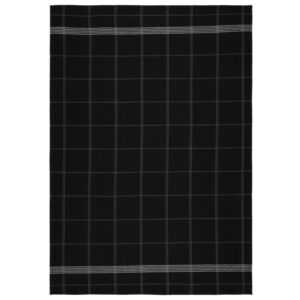 Södahl Černá bavlněná utěrka Minimal 50 x 70 cm